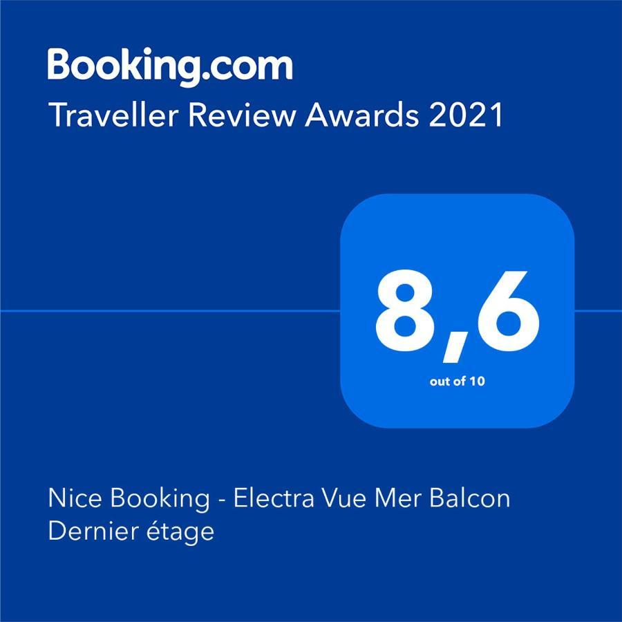 Nice Booking - Electra Vue Mer Balcon Dernier Etage Екстериор снимка